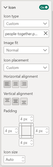 Settings for Title Icon